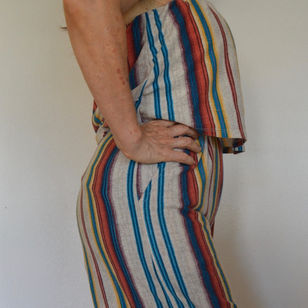 Bebop Colorful Strapless Jumpsuit